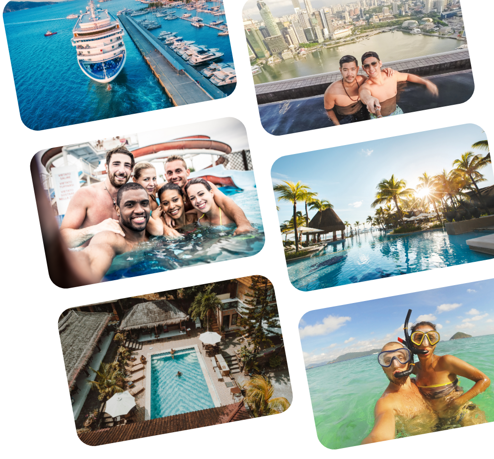 galeria de imagenes de gente pasándoselo bien en viajes gratis